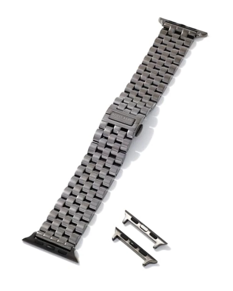 Beck 5 Link Watch Band in Gunmetal Stainless Steel