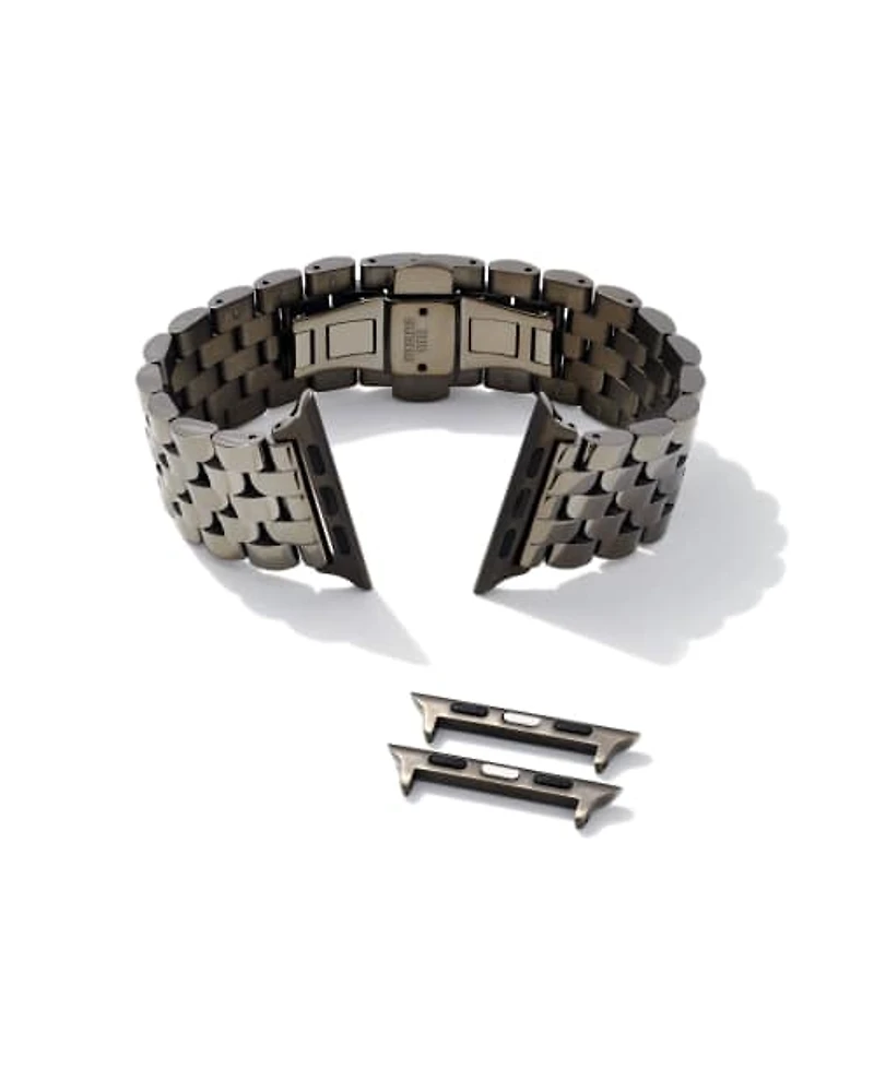 Beck 5 Link Watch Band in Gunmetal Stainless Steel