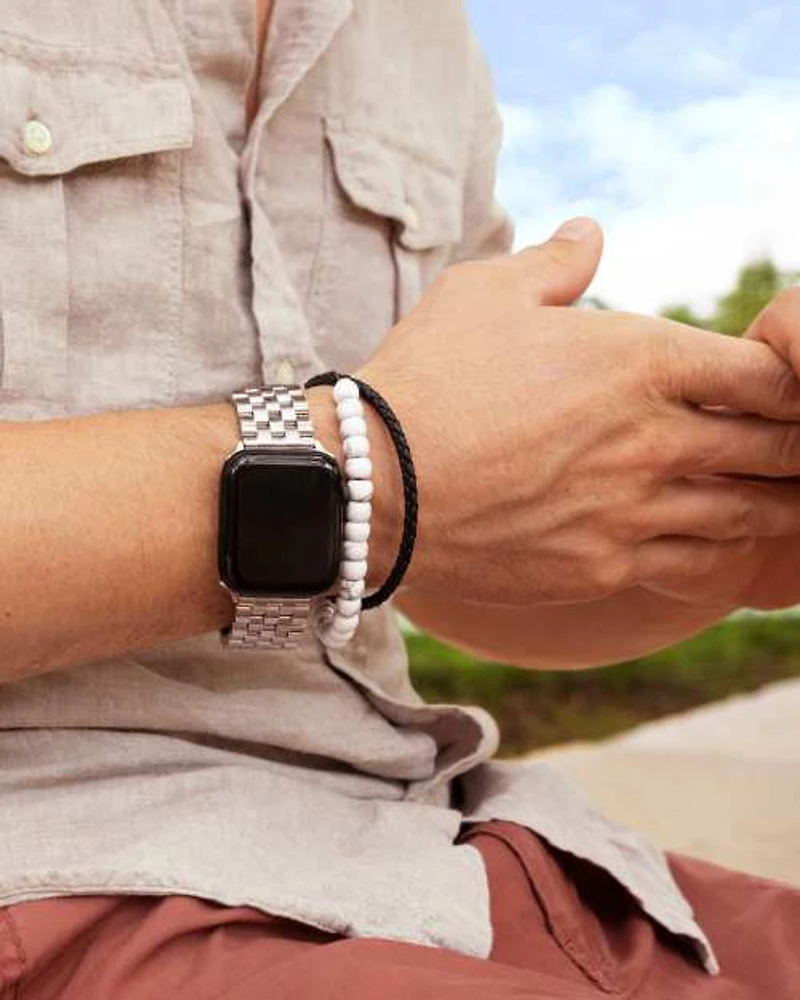 Beck 5 Link Watch Band in Stainless Steel