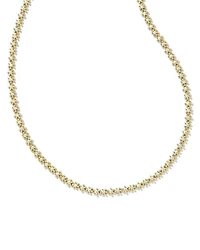 Nydia Silver Strand Necklace White CZ