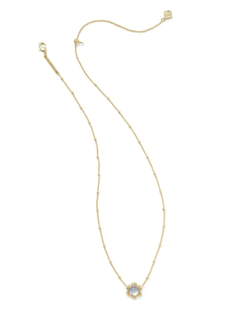 Susie Silver Short Pendant Necklace Dichroic Glass