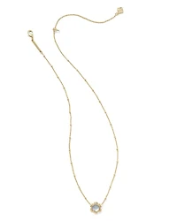 Susie Silver Short Pendant Necklace Dichroic Glass