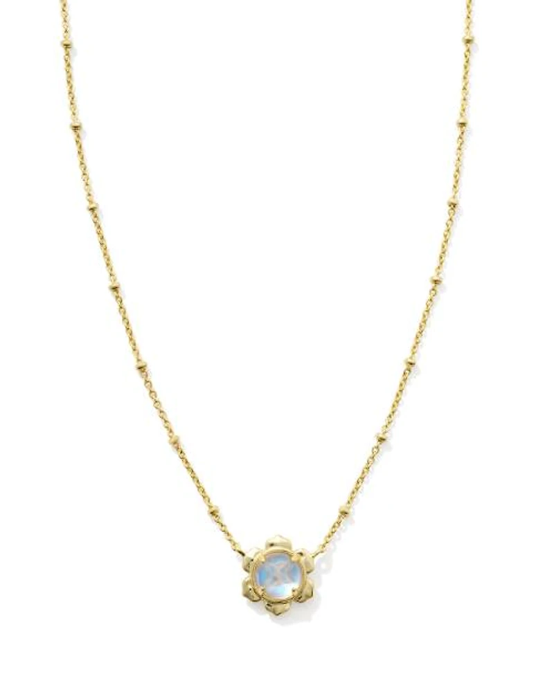 Susie Silver Short Pendant Necklace Dichroic Glass