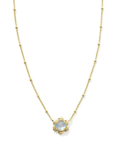 Susie Silver Short Pendant Necklace Dichroic Glass