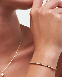 0.5 ct Astrid 14k Yellow Gold Bangle Bracelet in White Diamond