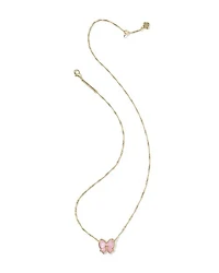 Haley Bow Gold Short Pendant Necklace