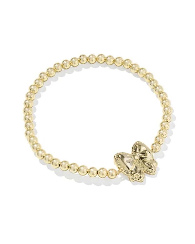 Haley Bow Gold Stretch Bracelet
