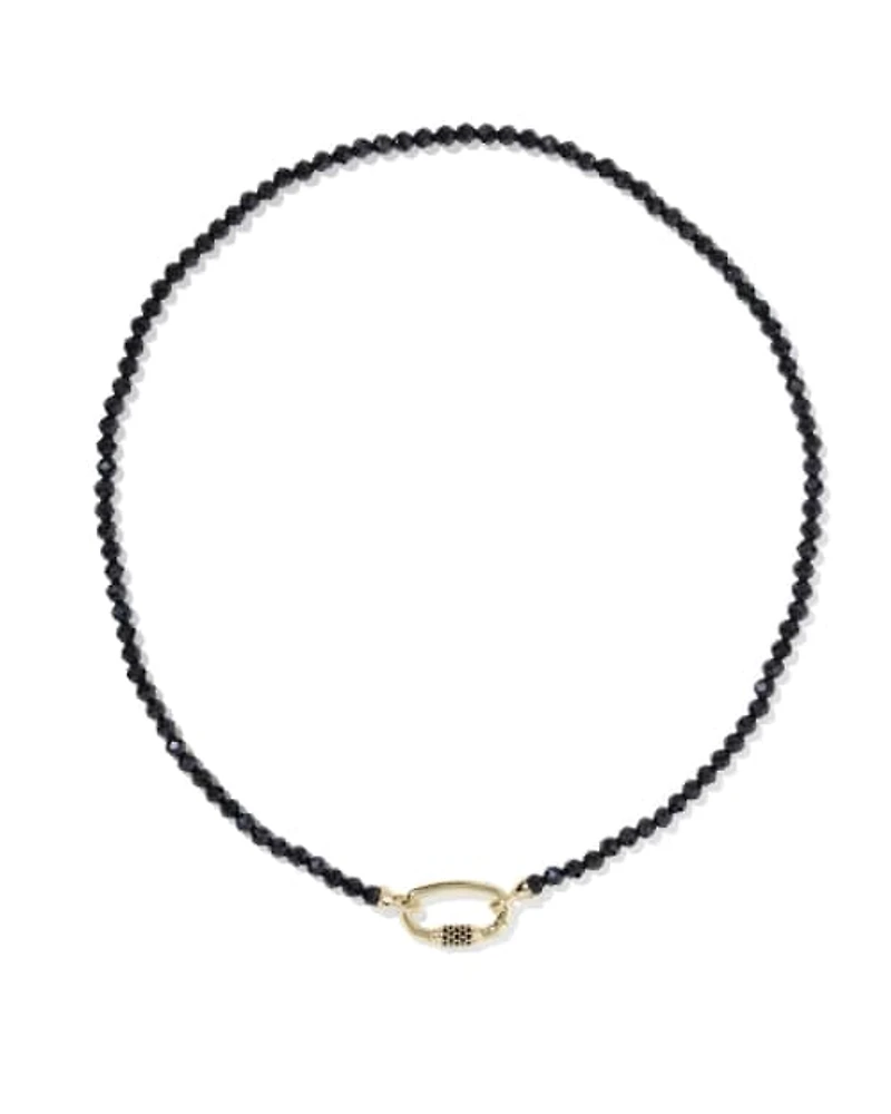 Emery Gold Beaded Strand Necklace