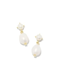 Eve Silver Drop Earrings Freshwater Cultured Pearl