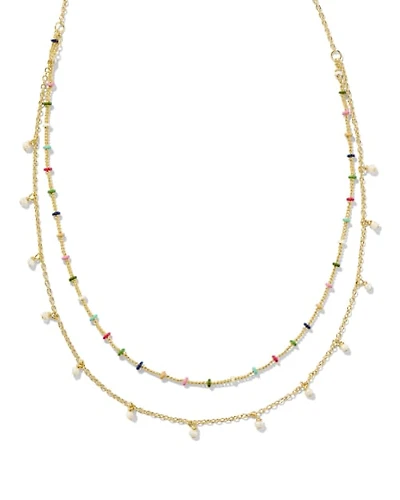Eve Gold Multi Strand Necklace Mix