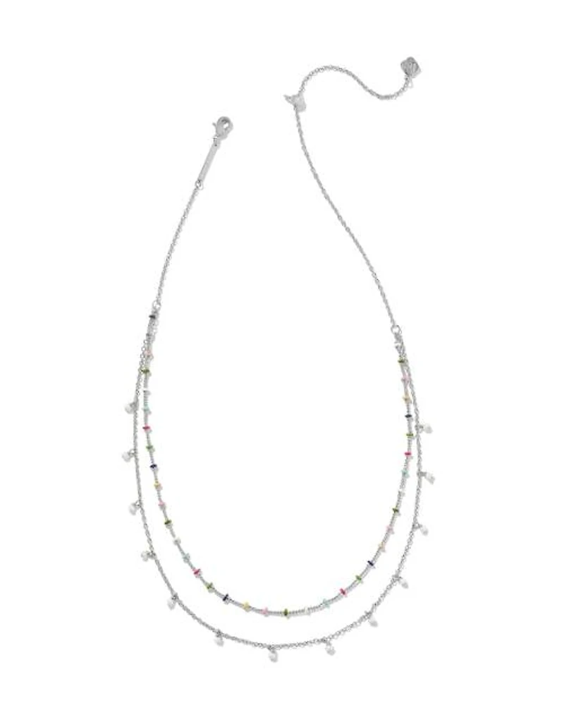 Eve Silver Multi Strand Necklace Mix