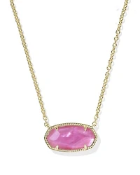Elisa Gold Statement Short Pendant Necklace