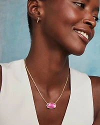 Elisa Gold Statement Short Pendant Necklace