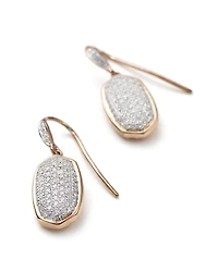Lee Earrings in Pave Diamond and 14k Rose Gold