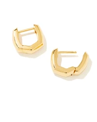 Davie Wide Huggie Earrings 18k Gold Vermeil