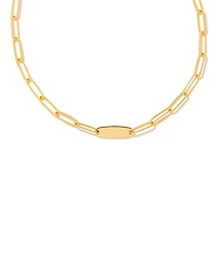 Marlee Paperclip Chain Necklace 18k Gold Vermeil