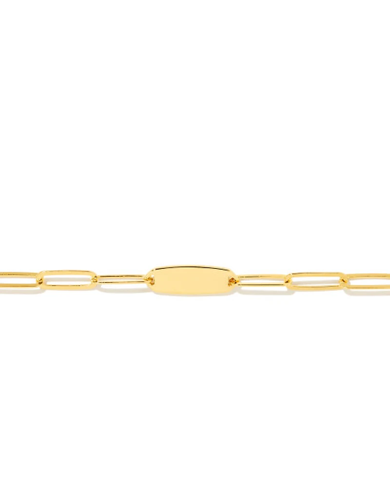 Marlee Paperclip Chain Necklace 18k Gold Vermeil