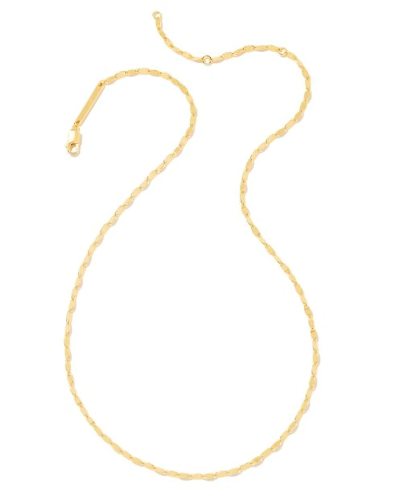Twisted Link Chain Necklace 18k Gold Vermeil