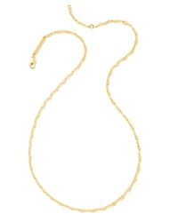 Twisted Link Chain Necklace 18k Gold Vermeil