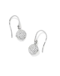 0.13 ct Matilda 14k White Gold Drop Earrings in White Diamond
