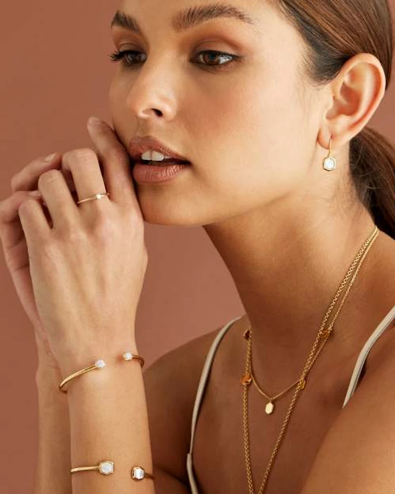 Davis 18k Gold Vermeil Small Drop Earrings Turquoise