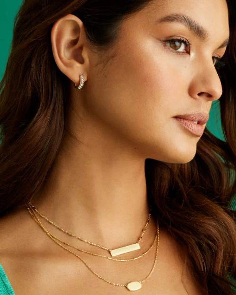 Elisa Multi Strand Necklace 18k Rose Gold Vermeil