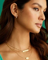 Elisa Multi Strand Necklace 18k Rose Gold Vermeil
