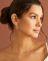 0.15 ct Ott 14k Yellow Gold Pendant Necklace White Diamond