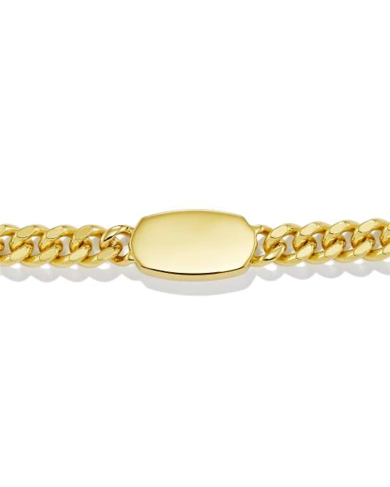 Elaina Curb Chain Bracelet 18k Gold Vermeil