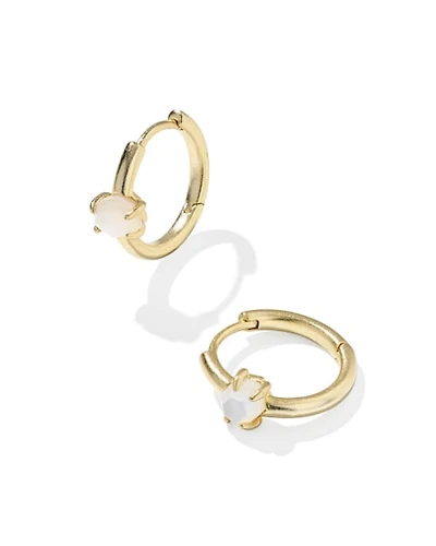 Ellms Silver Huggie Earrings