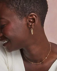 Danielle 18k Gold Vermeil Interlocking Drop Earrings