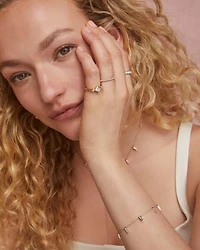 0.85 ct Lab Grown Diamond Michelle 14k Yellow Gold Band Ring