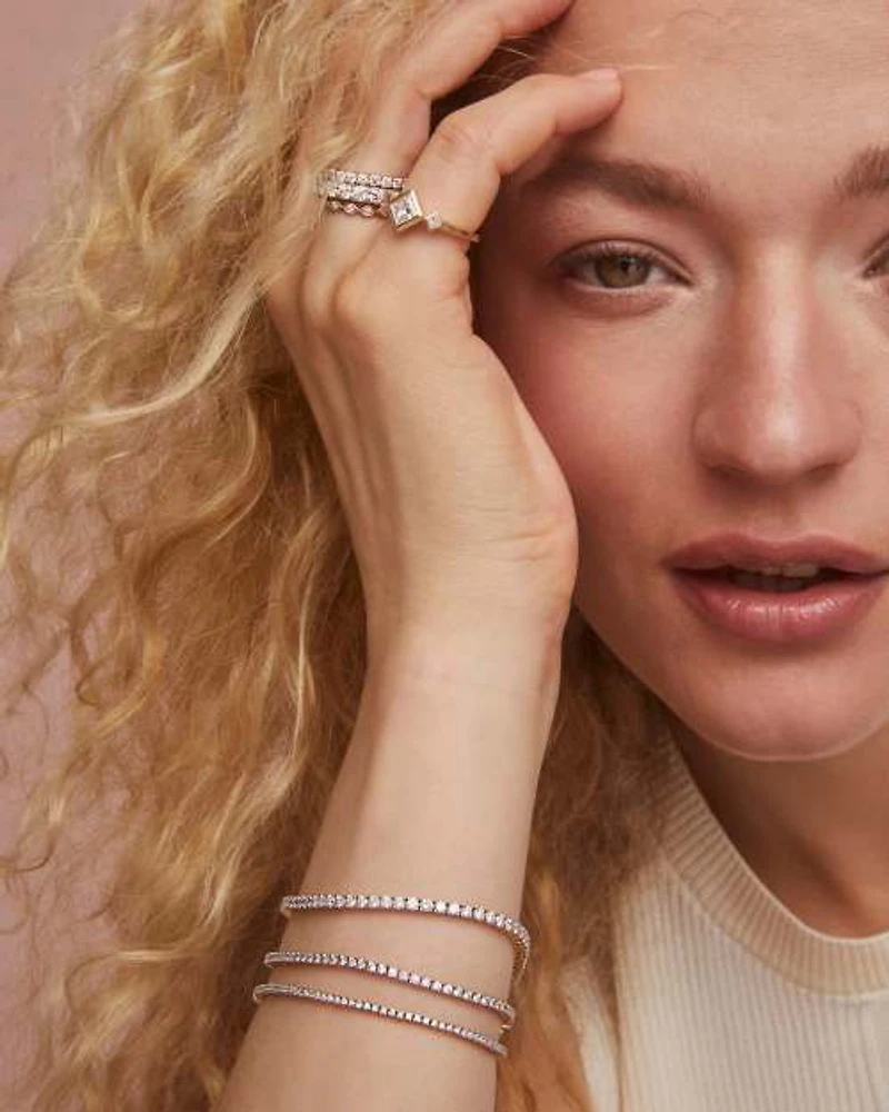 0.85 ct Lab Grown Diamond Michelle 14k Yellow Gold Band Ring