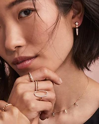 0.41 ct Lab Grown Diamond Michelle 14k Yellow Gold Small Spike Drop Earrings