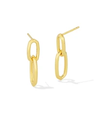 Danielle 18k Gold Vermeil Interlocking Drop Earrings