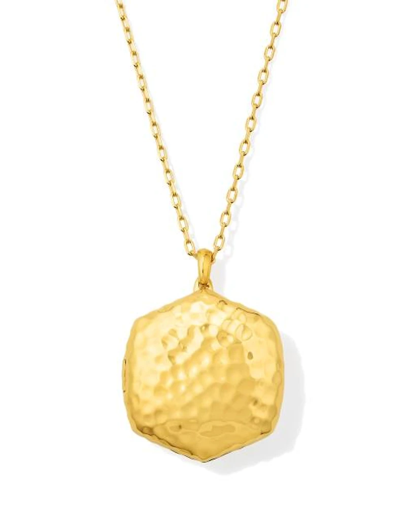 Davie 18k Gold Vermeil Locket Pendant Necklace