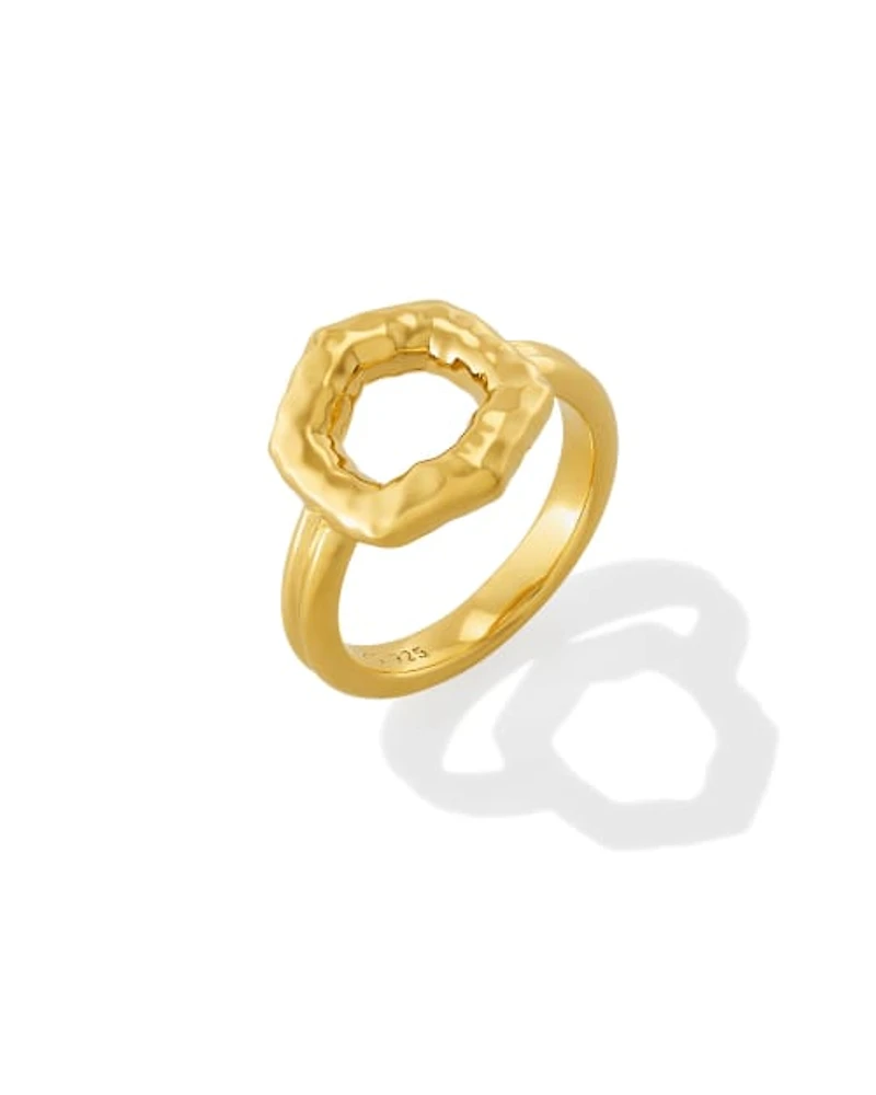 Davie Sterling Silver Open Frame Ring