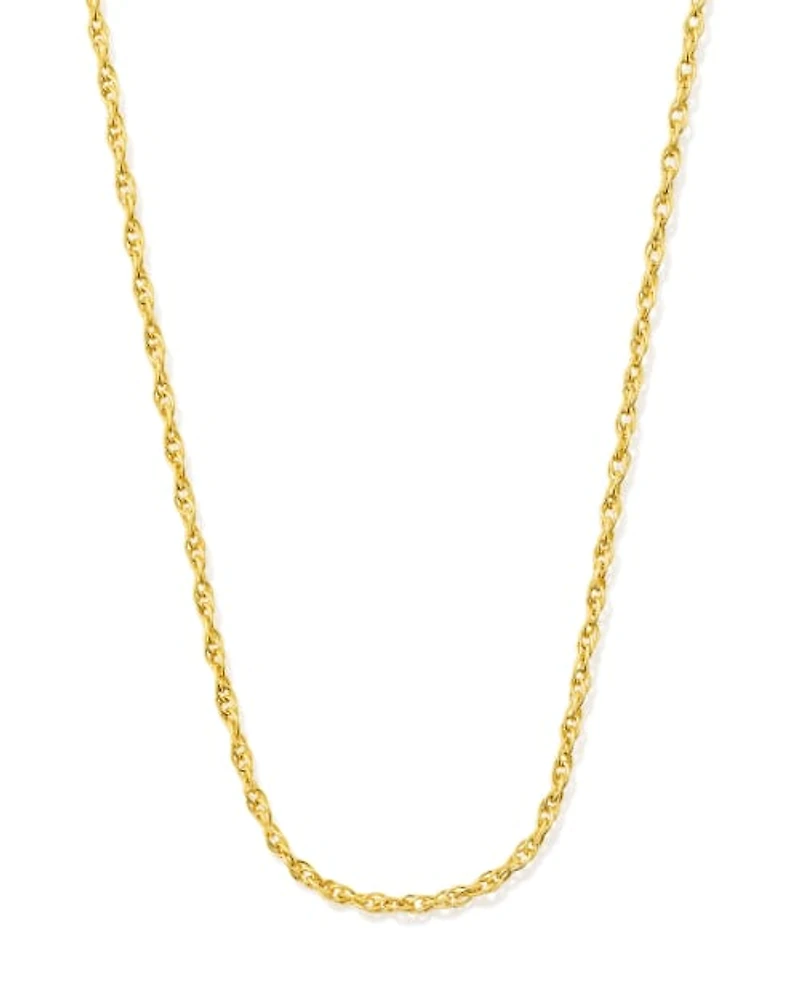 Delicate Rope Chain Necklace Sterling Silver