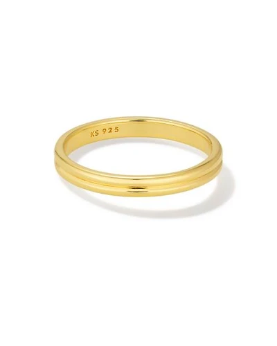 Morgan Band Ring 18k Gold Vermeil