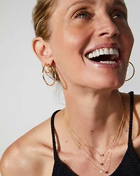 0.11 ct Marisa 14k Yellow Gold Oval Solitaire Pendant Necklace White Diamond