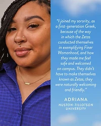 Zeta Phi Beta Pendant Necklace Sterling Silver