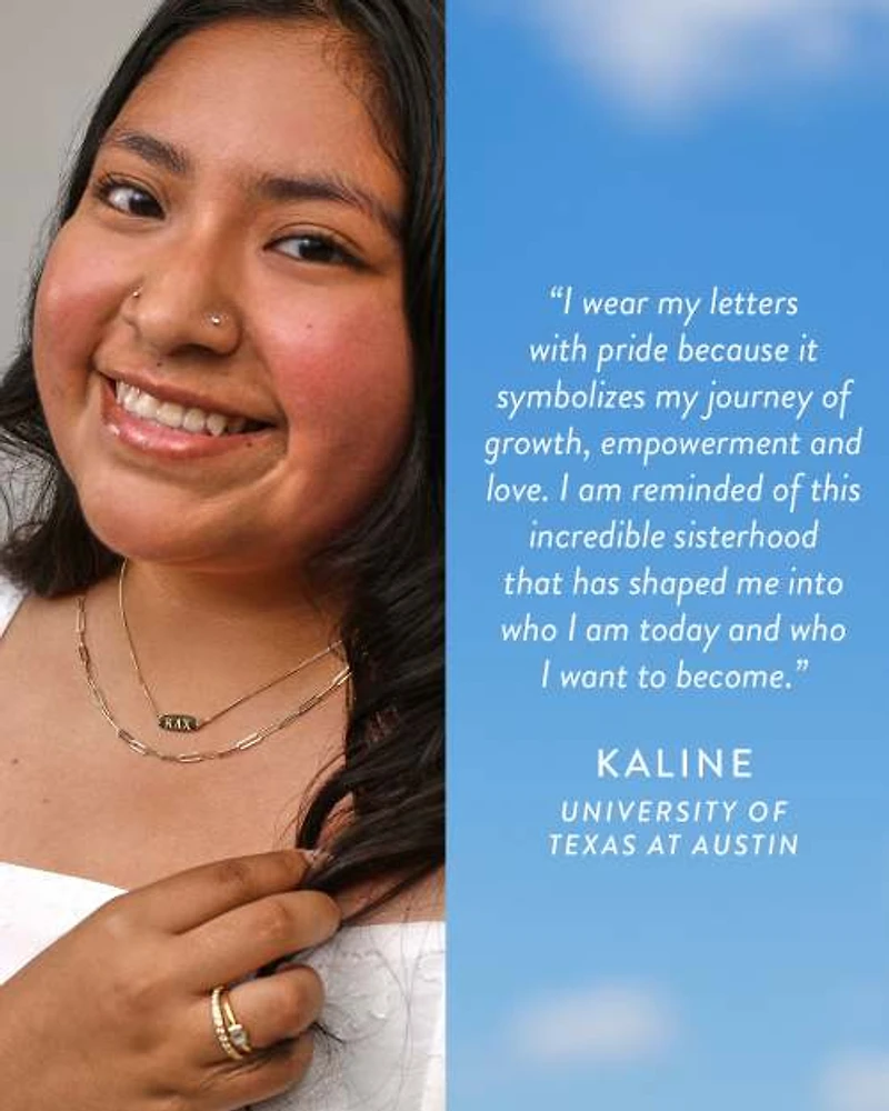 Kappa Delta Chi Pendant Necklace Sterling Silver