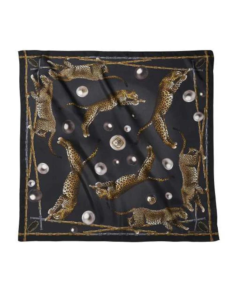 Jaguar Square Scarf Olive