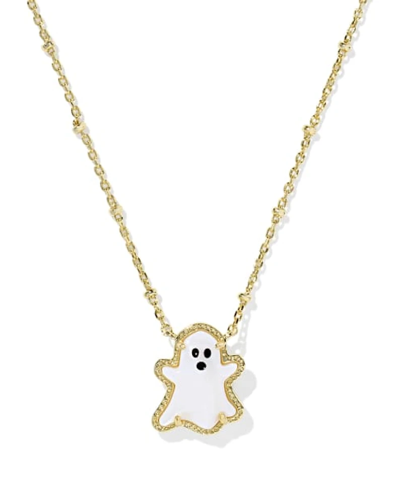 Ghost Gold Short Pendant Necklace