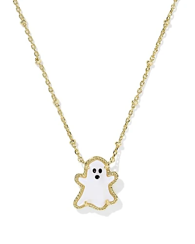 Ghost Gold Short Pendant Necklace