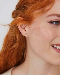 0.1 ct Michelle 14k Yellow Gold Stud Earrings in White Diamond