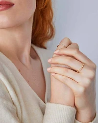 0.11 ct Tyler 14k Yellow Gold Band Ring White Diamond