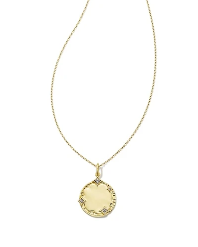 Luna Sterling Silver Charm Necklace White Sapphire