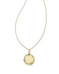 Luna Sterling Silver Charm Necklace White Sapphire