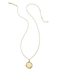 Luna Sterling Silver Charm Necklace White Sapphire